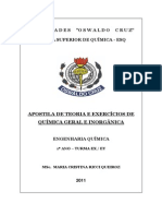 Apostila de Teoria e Exercícios de Química Geral e Inorgânica