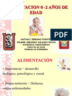 Alimentacion en Niños de 0 A 2 Años