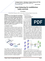 Periodic Cargo Balancing For Multifarious Entity Network