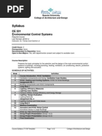 CE 331 Course Syllabus PDF