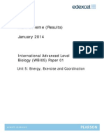 Edexcel IAL Biology Unit-5 January 2014 Mark Scheme