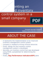 Implementing An Improved Inventory Control System in A