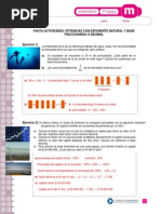 Potencias Con Exponente Natural y Base Fraccionaria o Decimal Respuesta