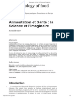 Alimentation Et Santé - La Science Et L'imaginaire