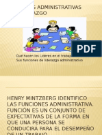 Funciones Administrativas Del Liderazgo