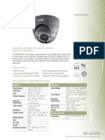 Vandal-Proof Ir Vari-Focal Dome Camera: Vdir30Vfs