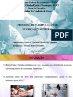 Processo de Manipulação de Nutrição Parenteral