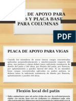 Placa de Apoyo para Vigas y Placa Base para Columnas