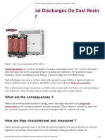 What Are Partial Discharges On Cast Resin Transformers - EEP