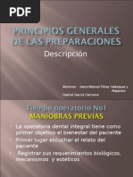 Principios Generales de Las Preparaciones (Descripccion)