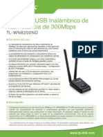 Tl-wn8200nd v1 Datasheet Es