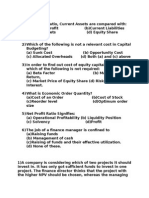 Exam Financial Management