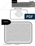 An Evaluative Study On The Role of Self-Help Groups in Empowering Women in India