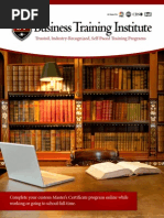 Business Training Institute Catalog