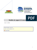 Rapport D Avancement