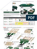 JAGUAR E-TYPE: Assembly Instructions 1: View of The Engine View of The Cockpit