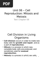 Unit 06 - Cell Reproduction: Mitosis and Meiosis: Text Chapter 08