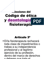 Selecciones Del Código Deontológico Del Fisioterapeuta