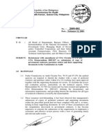 COA Cir No. 2009-001-Submission of Pos, Contracts