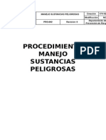 Procedimiento Sustancias Peligrosas