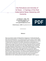 A Report On The Motivations and Activities of Extraterrestrial Races by Michael Salla PHD