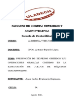 Auditoria Tributaria Presuncion Articulo 72.c. Del C.t.....