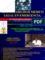 Responsabilidad Médico Legal en Emergencias - Dr. Carlos Chirinos Castro