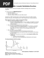 Electrophilic Aromatic Substitution Reactions