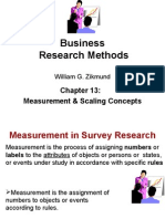 Ch13 Zikmund Measurement and Scale