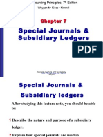 Special Journals & Subsidiary Ledgers On Merchandising Business