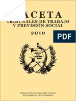 Gaceta de Trabajo 2010