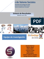 Presentación Estudio Valores Usach Enero 2015 PDF