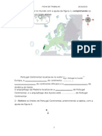 Ficha de Geografia Sobre Portugal 7º Ano