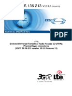 Lte SPEC Physical Layer Procedure