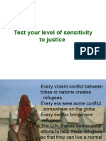 Test Your Level of Sensitivity To Justice