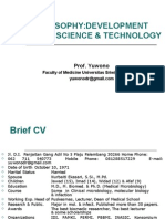 Philosophy:Development Medical Science & Technology: Prof. Yuwono