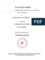 Modular Wind Turbine: Mr. Dheeraj Chandra