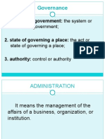 Sample Forms of Government