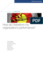 How Do I Transform My Organizations Performance