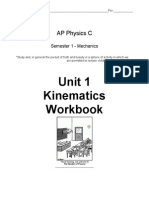 Unit 1 Kinematics Workbook: AP Physics C