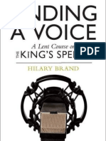 Finding A Voice: A Lent Course Based On The King's Speech - Hilary Brand Prelims Intro Ch1