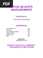 Total Quality Management Final Project