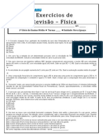 Exercícios Física 1 Ano