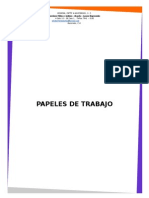 Contenido de Los Papeles de Trabajo Auditoria