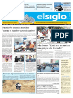 Edición Impresa Elsiglo 24-01-2015