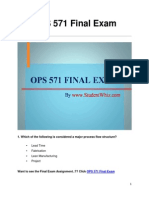 OPS 571 Final Exam