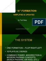 The "A" Formation:: Simplified & Updated