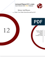 Idioms and Phrases: Why Didn'T You Think About Koreanclass101?