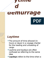 Laytime and Demurrage