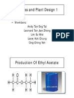 Ethyl Acetate Process and Plant Design Presentation